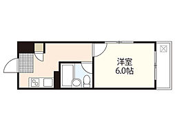 Ｎビル 5階1Kの間取り
