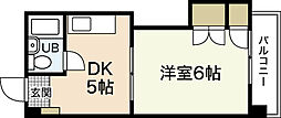 コーポ平和 1DKの間取図画像