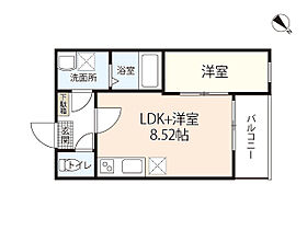 ウイングコート舟入  ｜ 広島県広島市中区舟入幸町（賃貸アパート1LDK・1階・27.27㎡） その2