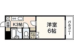 AMALFI　90 4階1Kの間取り