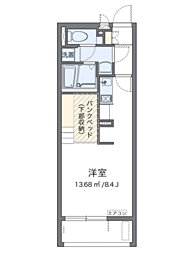 ミランダネクストステージ3 ワンルームの間取図画像