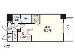 DAIYA komachi-BLD 7階1Kの間取り