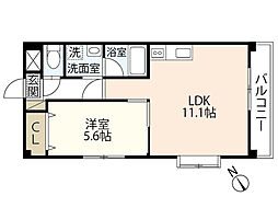 間取図画像 1LDK