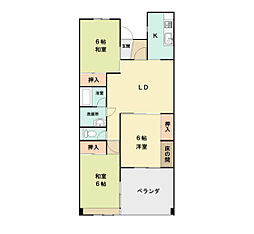 ニュータウンマンション 2階3LDKの間取り
