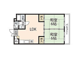 間取図画像 2DK