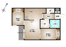 間取図画像 2LDK