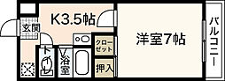 ヴェルセンチュリー 1Kの間取図画像