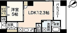 アールヴォレ楠木 1LDKの間取図画像