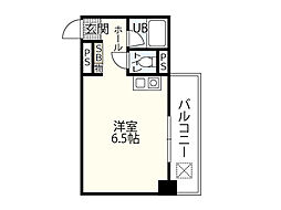 フェニックス八丁堀 ワンルームの間取図画像