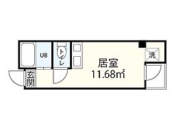 トレックス ワンルームの間取図画像