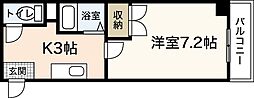 CLSビル 1Kの間取図画像