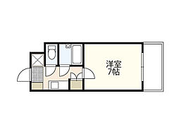 第5和秀ビル 1Kの間取図画像