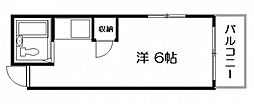 フジビル21 ワンルームの間取図画像