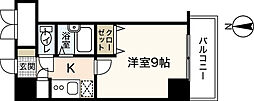 ラントハウス幟町 1Kの間取図画像