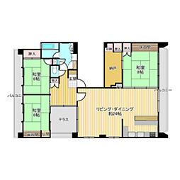 田中ビル 3SLDKの間取図画像