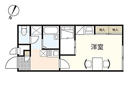 レオパレス東高須 1Kの間取図画像