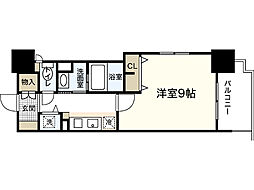 KHS.FIRST 1Kの間取図画像