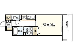 KHS.FIRST 1Kの間取図画像