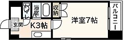 バオバブ白島 1Kの間取図画像