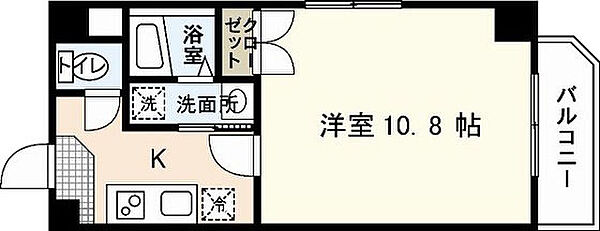 広島県広島市中区富士見町(賃貸マンション1K・11階・30.56㎡)の写真 その2