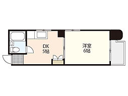 第二品川ビル 1DKの間取図画像