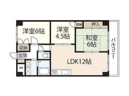 第2吉川ビル 3階3LDKの間取り
