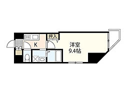 グランツ鶴見町平和大通り 2階1Kの間取り