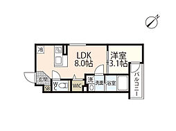 間取図画像 1LDK