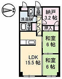 間取図画像 2SLDK