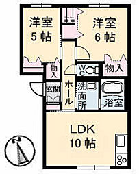 間取図画像 2LDK