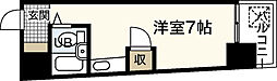 グリーンハイツ河原町 ワンルームの間取図画像