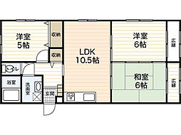 T_FLAT 3LDKの間取図画像