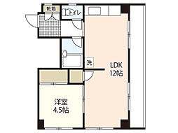 土屋ビル 1LDKの間取図画像