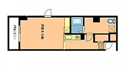 ラシャンティ本川 1Kの間取図画像