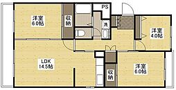 K'sB吉見園2 3LDKの間取図画像