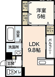 ステイタスオブ大宮13 1LDKの間取図画像