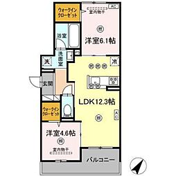 Campanella 中山南 2LDKの間取図画像