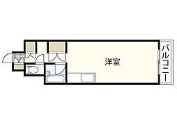 アポイントビル舟入幸町 ワンルームの間取図画像