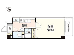 メゾン富士見町 1Kの間取図画像