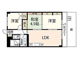 ファミール広島A 3LDKの間取図画像