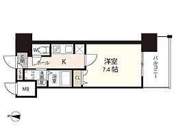 S-RESIDENCE国泰寺一丁目 1Kの間取図画像