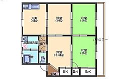 畑本マンション 4DKの間取図画像
