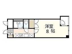 ルアール国光 7階1Kの間取り