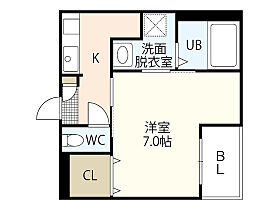 広島県広島市西区草津新町1丁目（賃貸アパート1K・3階・25.40㎡） その2