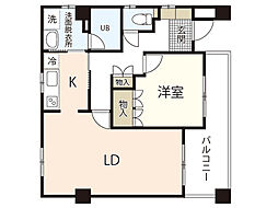 玉井マンション 1階1LDKの間取り