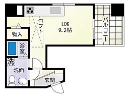 GiFT(ギフト) 4階ワンルームの間取り