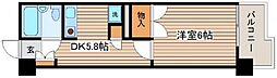 ロイヤルＯＳ 3階1DKの間取り