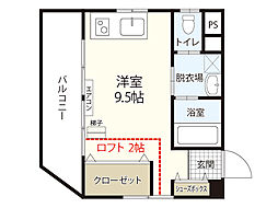 佐々木ビル横川 3階ワンルームの間取り