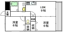 間取図画像 2DK