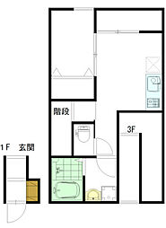 間取図画像 1LDK